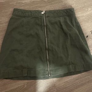 Size small skirt army green mini skirt